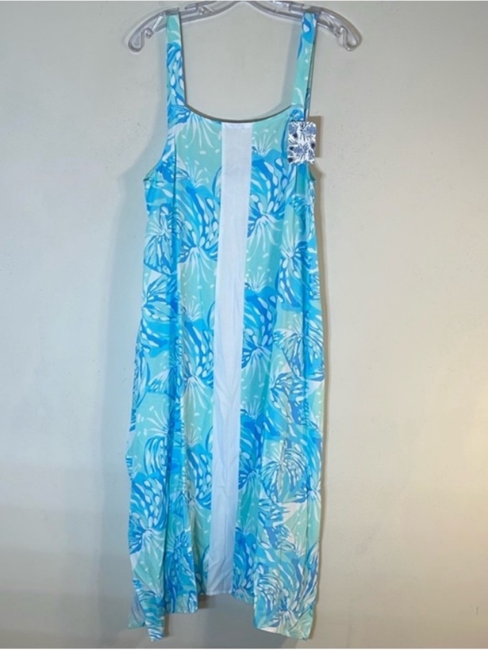 Lilibridge Blue Tropics Midi Dress. XS. NWT. $138! - Picture 2 of 12